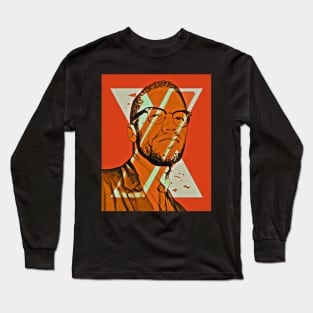 Malcolm X Red Long Sleeve T-Shirt